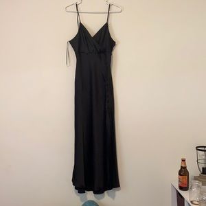 Long, elegant black dress